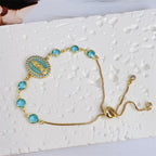 Multi-Color Zircon Our Lady Bracelet