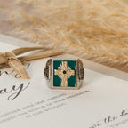 Vintage & Classic Crucifix Irish Celtic Blessing Ring