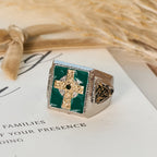 Vintage & Classic Crucifix Irish Celtic Blessing Ring