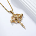 Three-Style Cross with Thron Necklace