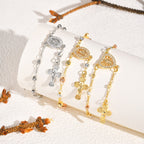 Our Lady & Crucifix Pendant Bracelet