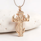 Hunting & Fishing Cross Pendant Necklace