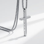 Cross Necklace with I Can Do All Things Inscription