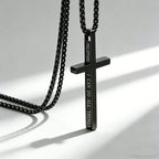 Cross Necklace with I Can Do All Things Inscription