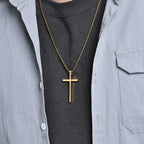 Cross Necklace with I Can Do All Things Inscription