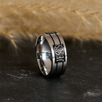Bold JESUS Lettering Metal Ring