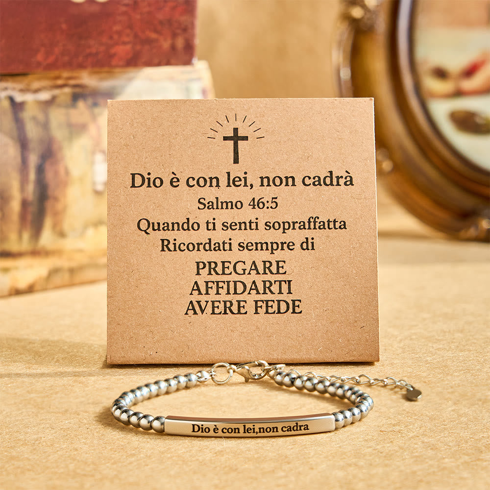 Matthew 19:26 & German Psalm 46:5 Bracelet