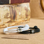 Milano Rope Cross Bracelet with Gift Card