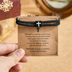 Milano Rope Cross Bracelet with Gift Card