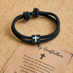 Milano Rope Cross Bracelet with Gift Card
