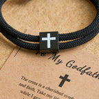 Milano Rope Cross Bracelet with Gift Card