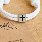 Milano Rope Cross Bracelet with Gift Card