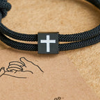 Milano Rope Cross Bracelet with Gift Card