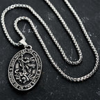 St. Michael Defend Us in the Battle Oval Medallion Necklace