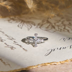 Golden/Silver Mobius Cross Ring
