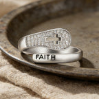 Faith & Cross Layered Ring