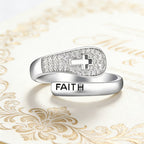Faith & Cross Layered Ring