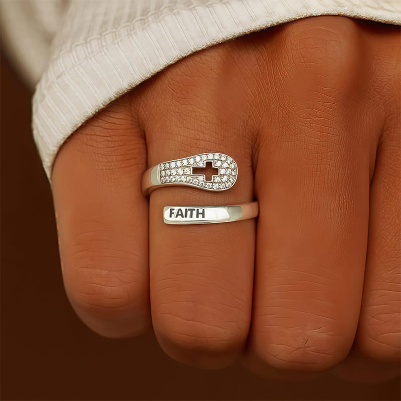Faith & Cross Layered Ring