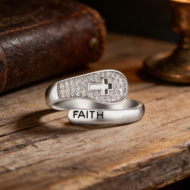 Faith & Cross Layered Ring