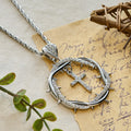 Thorn Crown & Cross Pendant