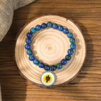 NFC-Enabled Natural Stone Bible Verse Bracelet