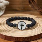 NFC-Enabled Natural Stone Bible Verse Bracelet