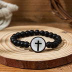 NFC-Enabled Natural Stone Bible Verse Bracelet