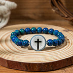 NFC-Enabled Natural Stone Bible Verse Bracelet