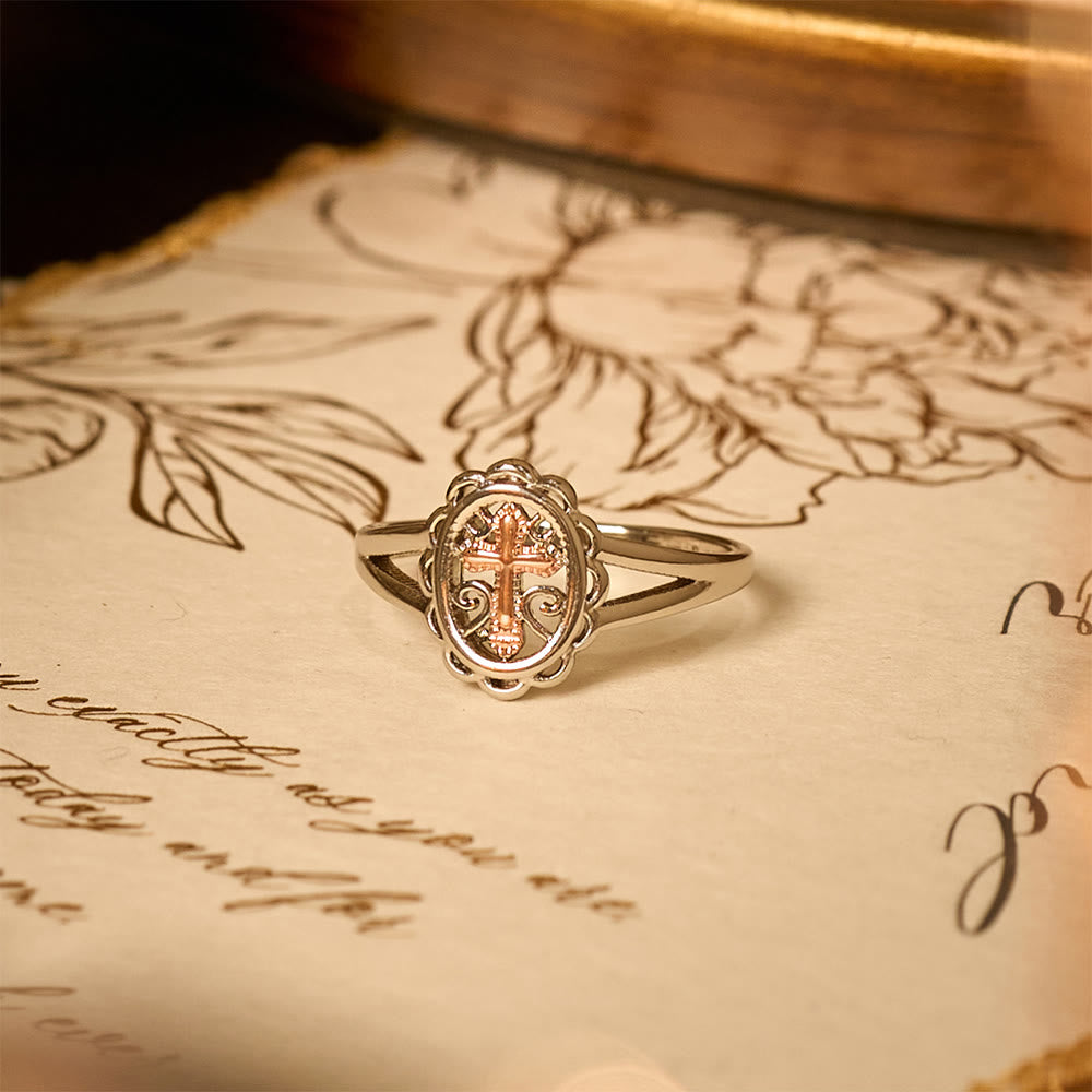 Dual-Tone Cross Ring