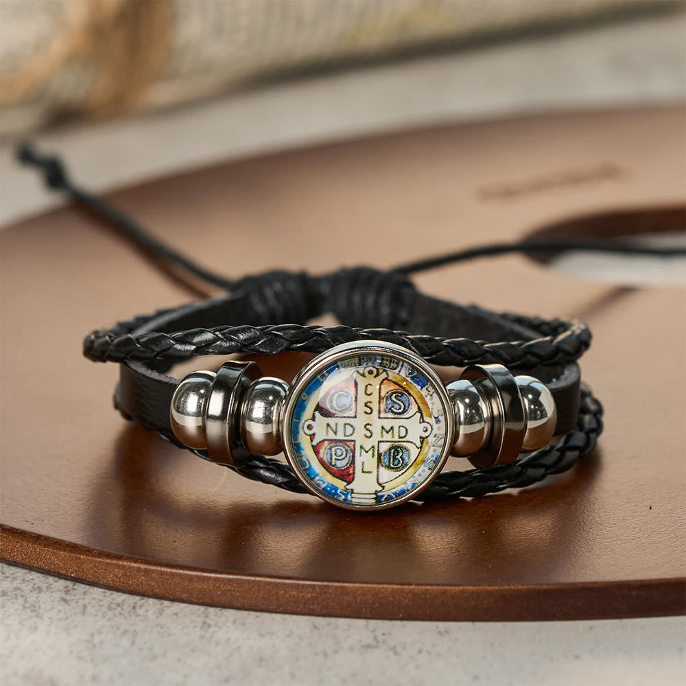 Multicolor Adjustable St. Benedict Bracelet