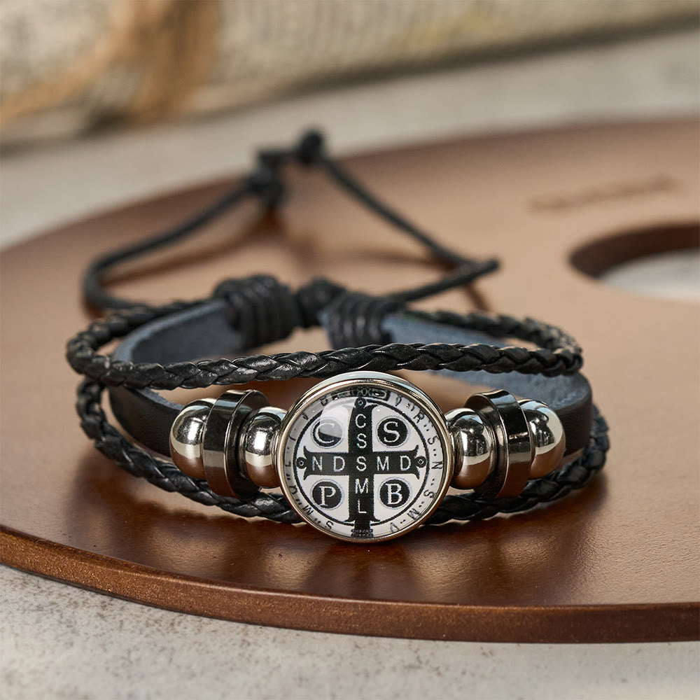 Multicolor Adjustable St. Benedict Bracelet