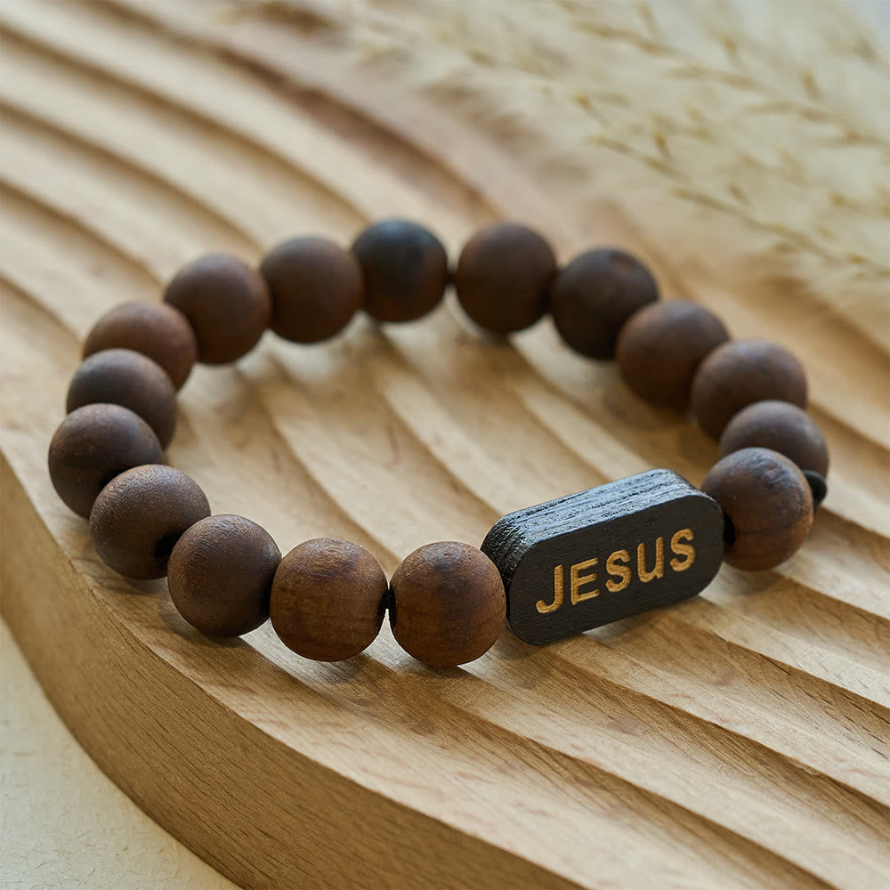 Jesus Wooden Bracelet Jewelry Gifts