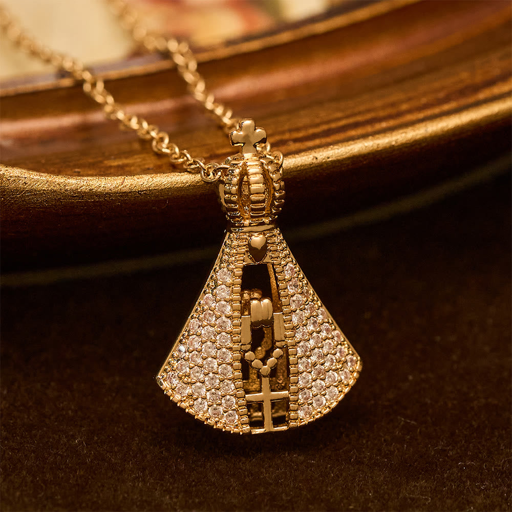 Classic Style Nossa Senhora Aparecida Divine Protection Pendant
