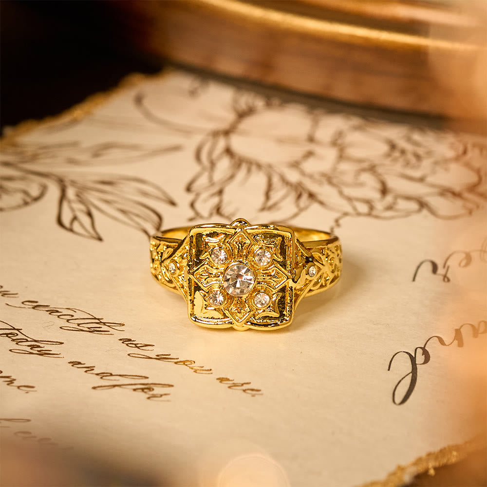 Locket Cross Ring