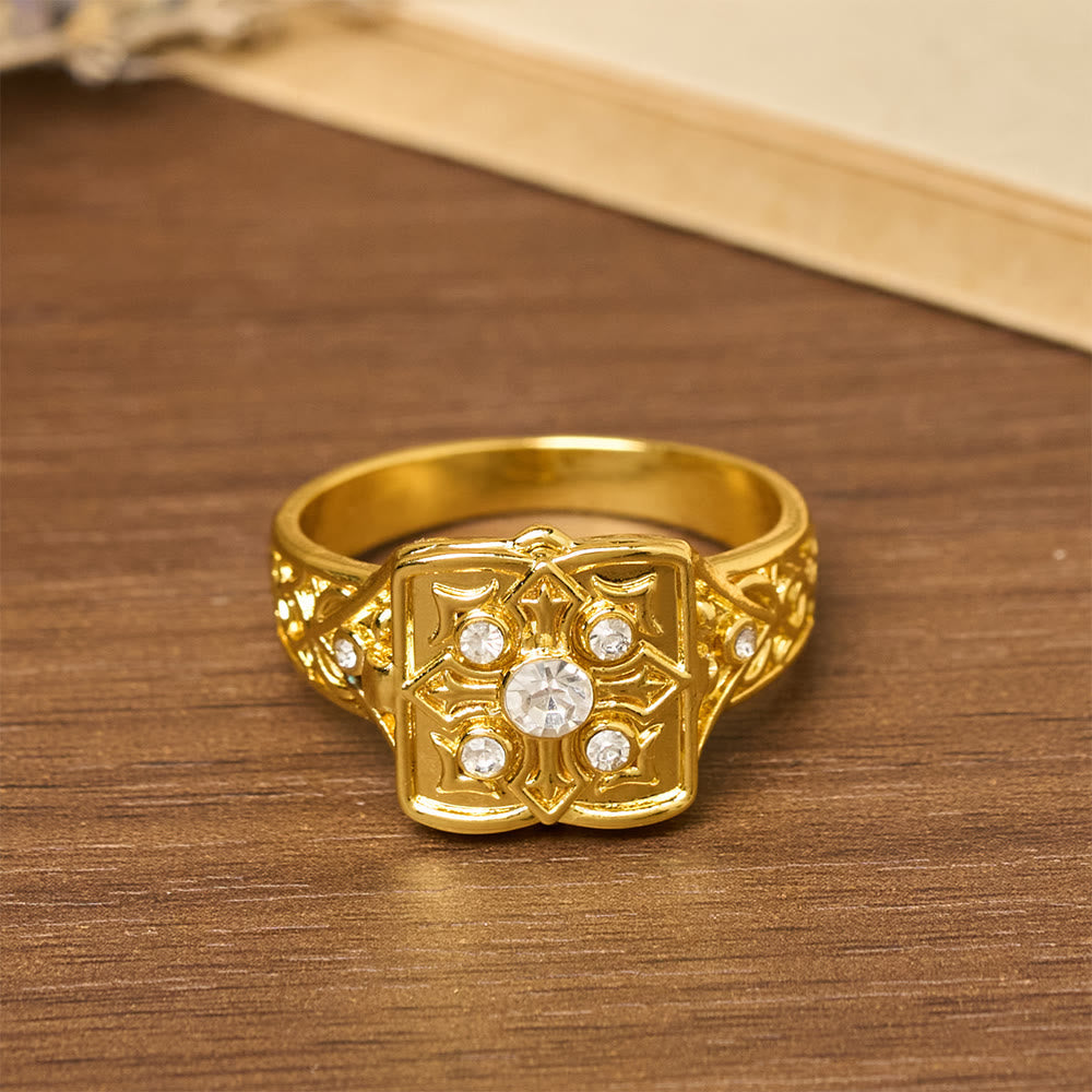 Locket Cross Ring