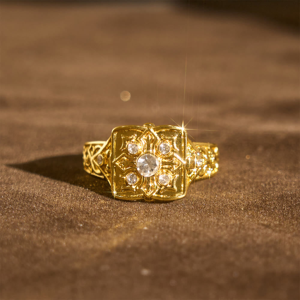 Locket Cross Ring