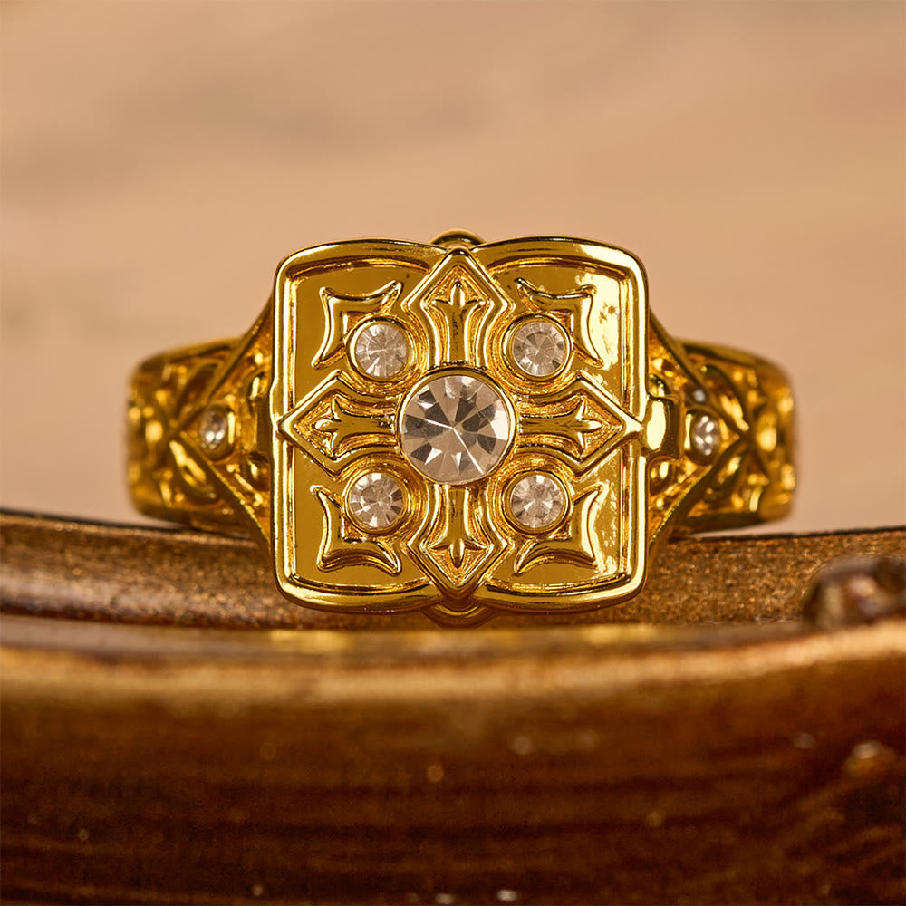 Locket Cross Ring
