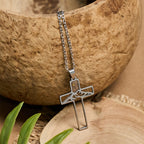 Mustard Seed Mountain Cross Necklace