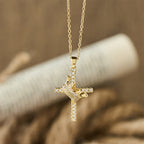 Cross & Crown Sparkle Necklace (2 Sizes)