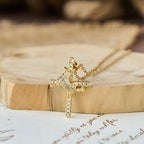 Cross & Crown Sparkle Necklace (2 Sizes)