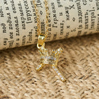 Cross & Crown Sparkle Necklace (2 Sizes)
