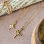 Cross & Crown Sparkle Necklace (2 Sizes)
