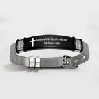 Multi-Styled Motivational Cross Bracelet with Bible Verses