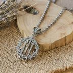 Crown of Thorns & Nails Rope Chain Necklace