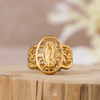 Ornate Openwork Our Lady Ring