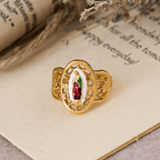 Ornate Openwork Our Lady Ring