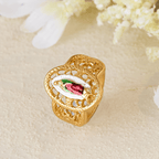 Ornate Openwork Our Lady Ring