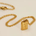 Bible Pendant Necklace with Cross Motif