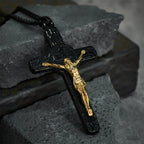 Classic Retro Style Crucifix St. Benedict Medal Protection Pendant