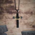 Modern Style Jesus Crown Of Thorns Cross Sacred Protection Pendant